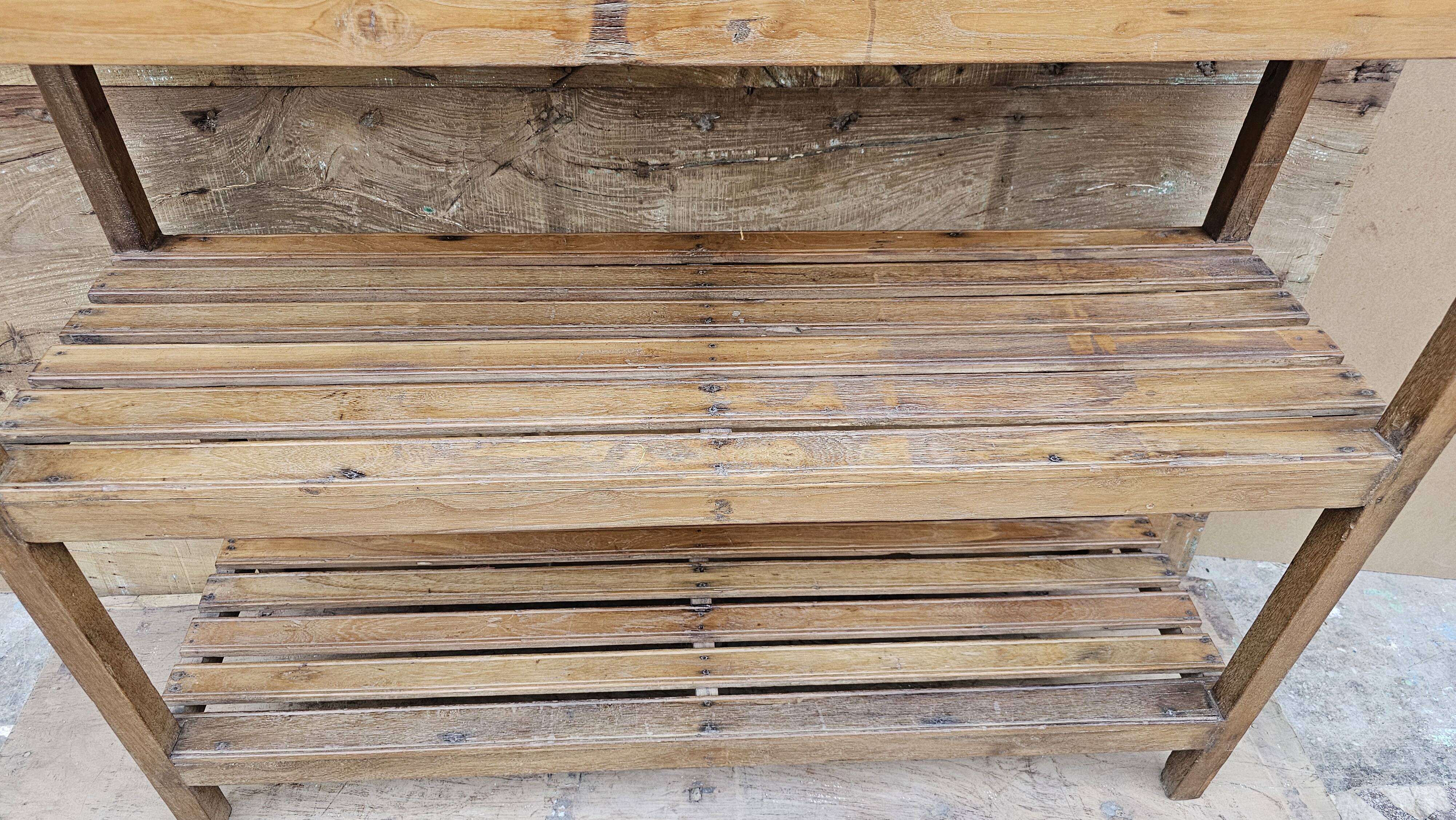Old rack - shelf in Burmese teak