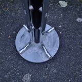 Marble and chrome coat rack with 12 hooks