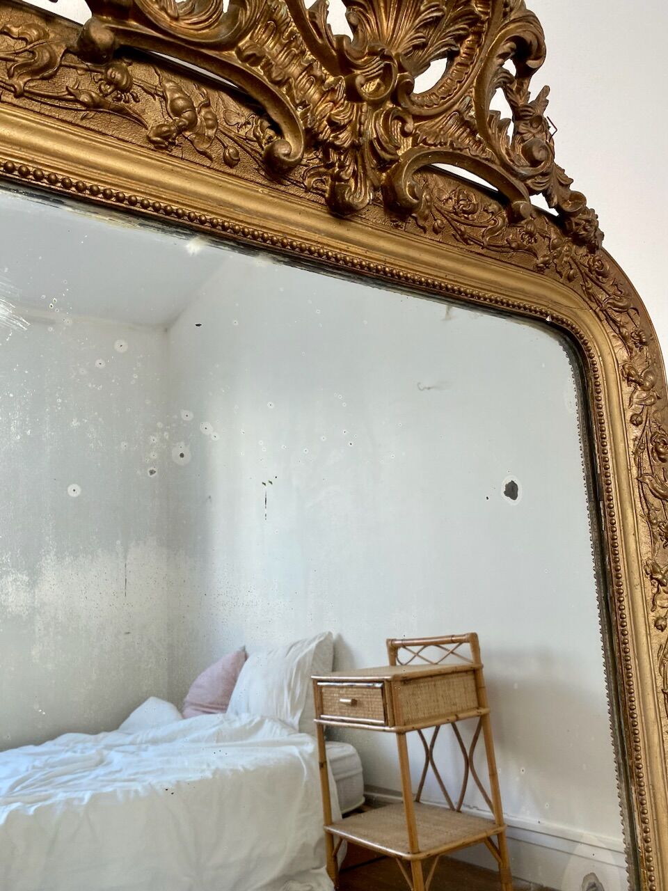 Old gilded mirror 118cm x79cm