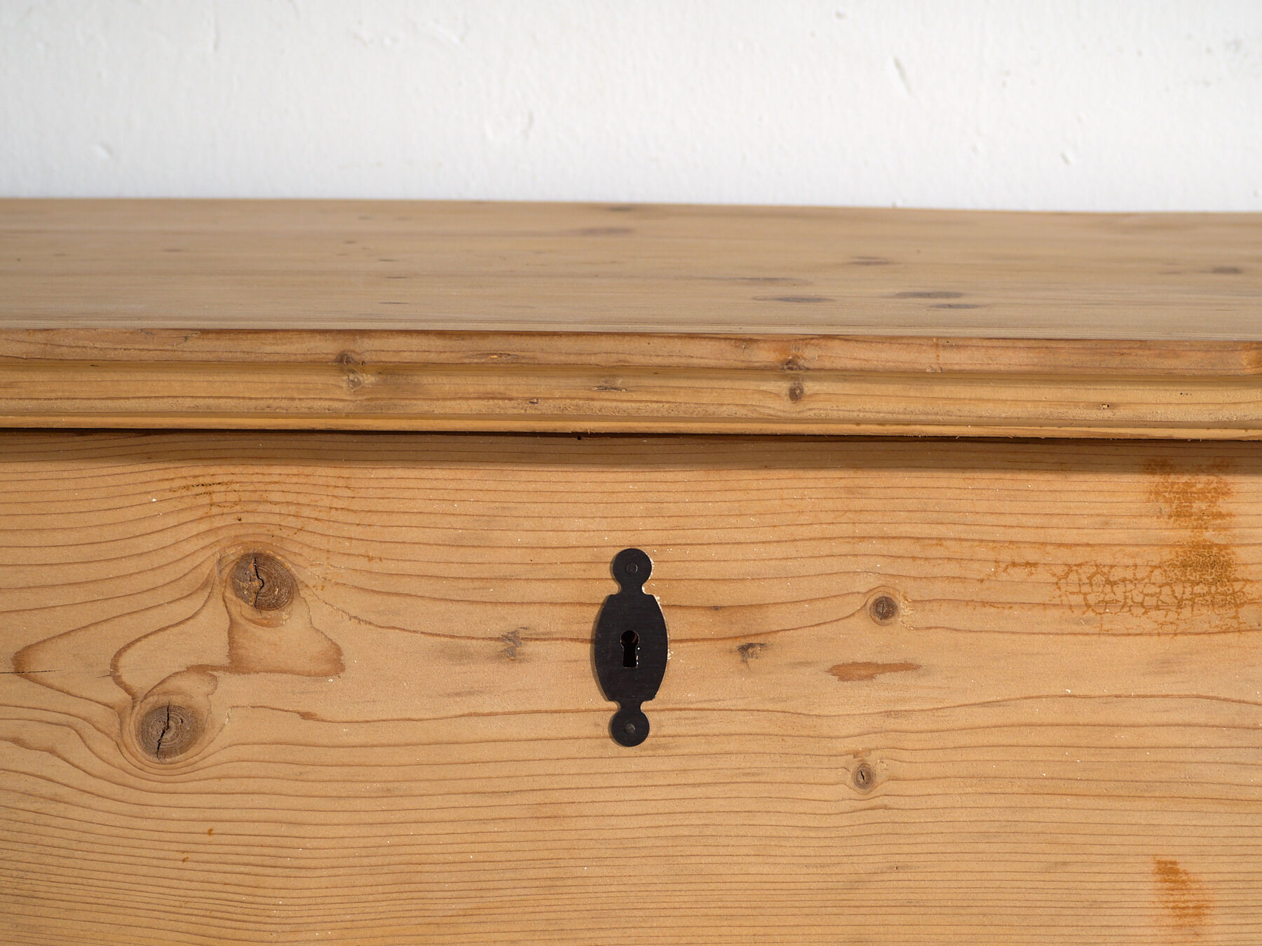 Rustic antique pine commode, Central Europe, around 1900