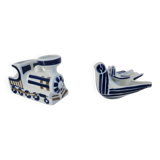 Set of 2 ceramic ashtrays from Sagardelos, Spain, 1970