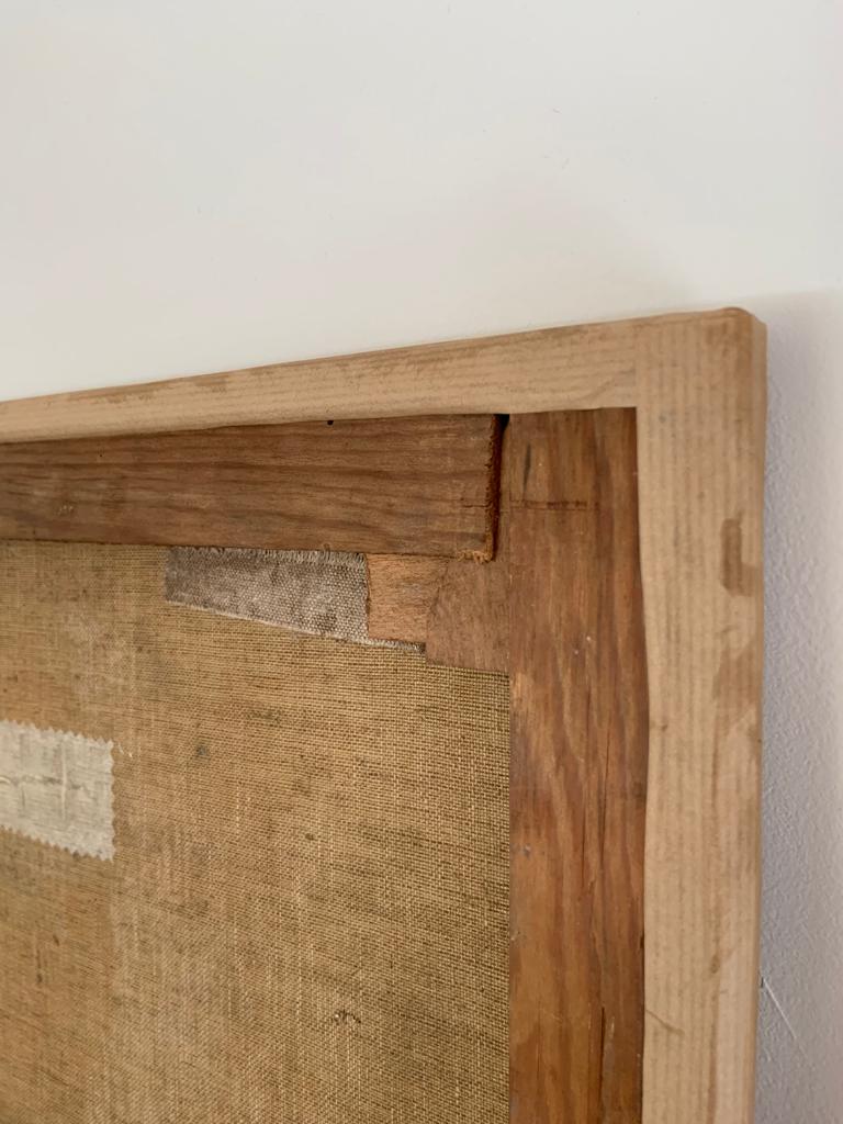 Cubist oil on canvas by Elisabeth Ronget