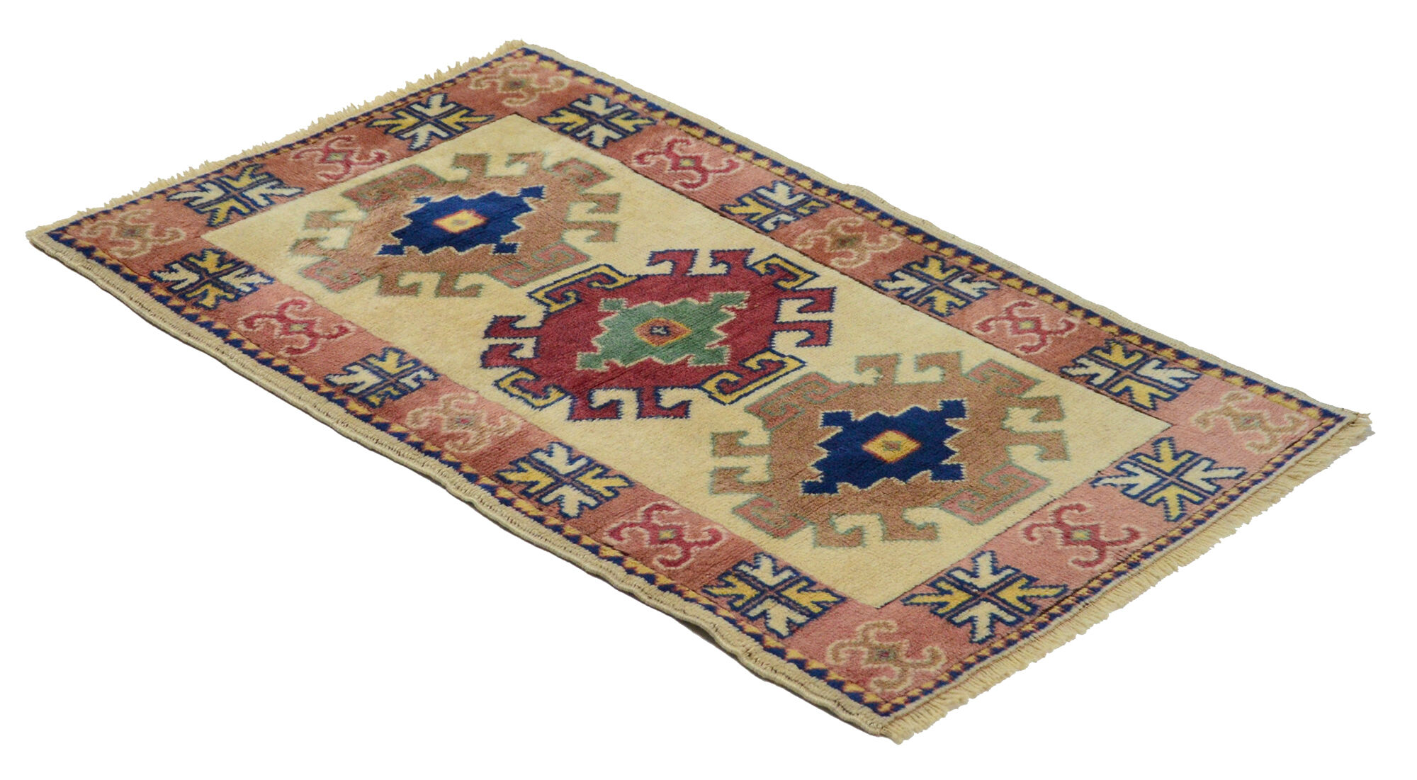 Anatolian handmade vintage rug 130 cm x 78 cm