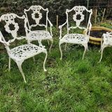 Anciennes chaises jardin