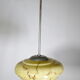 Art Deco Opaline Glass Ceiling Lamp, 1920s–1930s
