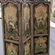 3-panel screen in painted wood