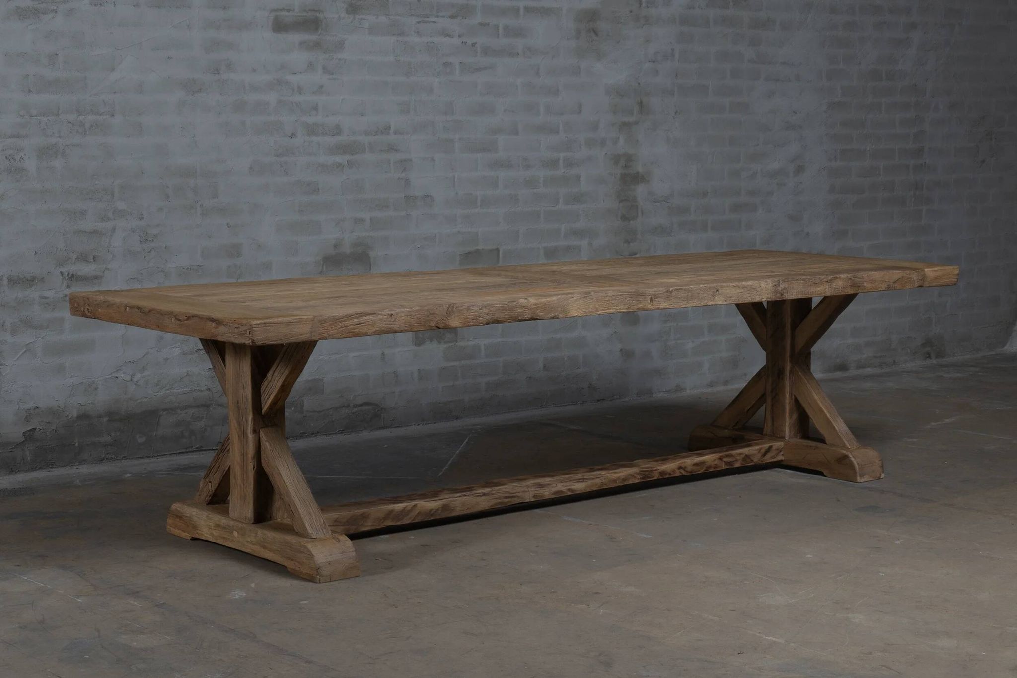 Table de ferme Cross – Chêne Ancien 300 cm