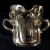 Ice bucket or ice cubes in lorraine crystal whiskey table art