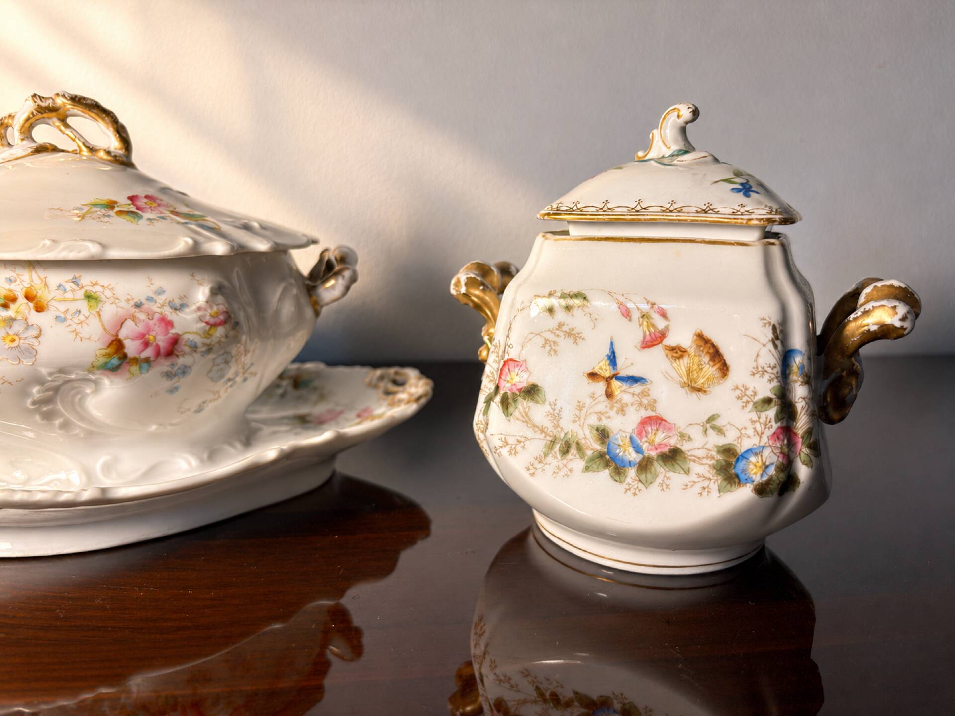 Sauce and sugar dishes Limoges