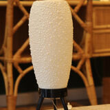 Mid-century textured plastic lamp, 1950s–60s.