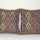 Set of 2 vintage kilim cushion covers 41x41 cm