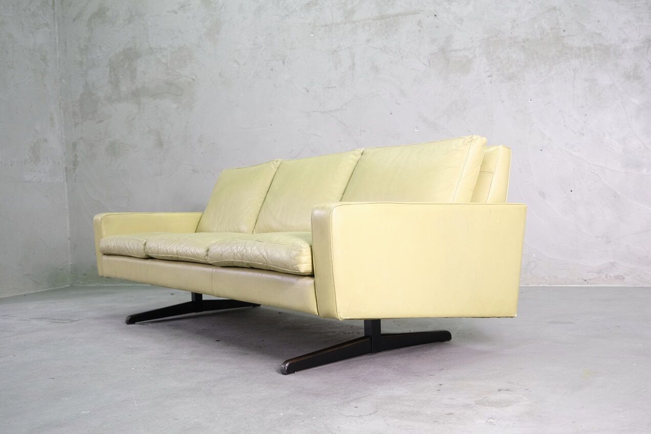 Mid-Century Scandinavian Leather Sofa, 1960s
