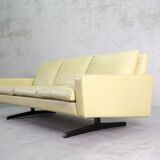 Mid-Century Scandinavian Leather Sofa, 1960s