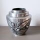 Art Deco pewter vase. Signed F. Cortesi