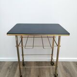 Black & gold side table