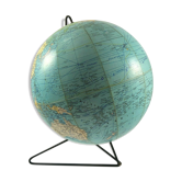 Globe girard and cardboard bar plastifies 1950 1960 pied metal