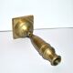 Old candlestick candlestick in engraved brass - shell shape 23 cm Ht