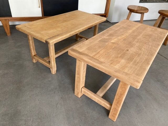 Table basse de ferme bois décapé