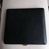 Vintage black longchamp leather cigarette case