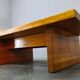 1960s Scandinavian Solid Pine Coffee Table Minimalist Design