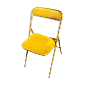 Vintage velvet Souvignet chair