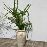 Onyx vase veins white marble beige art deco