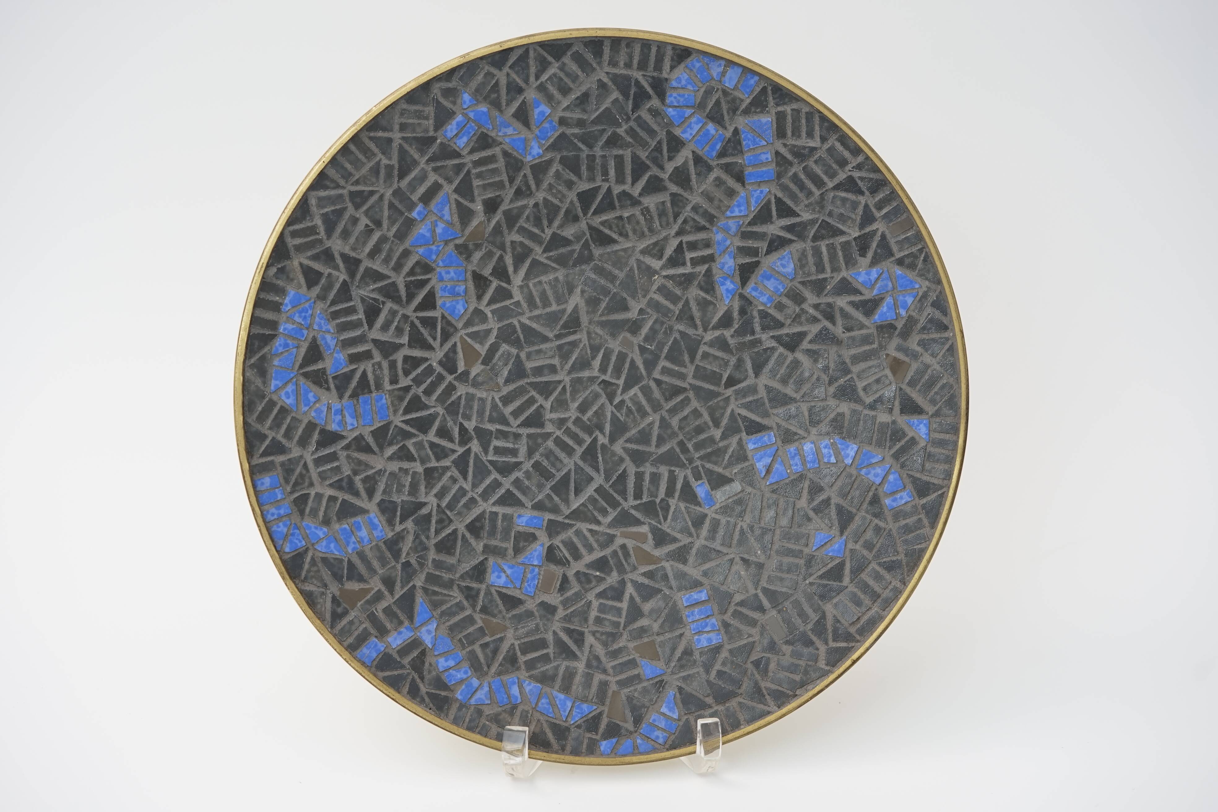 Mid-Century Mosaic Wall Plate by W. Zimmermann for Ritter