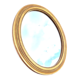 Old oval golden mirror 30x35cm