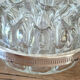 Antique glass and silver-plated flower holder