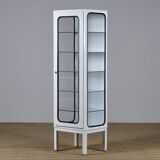 Cabinet Médical Vintage en Fer et Verre, 1970s