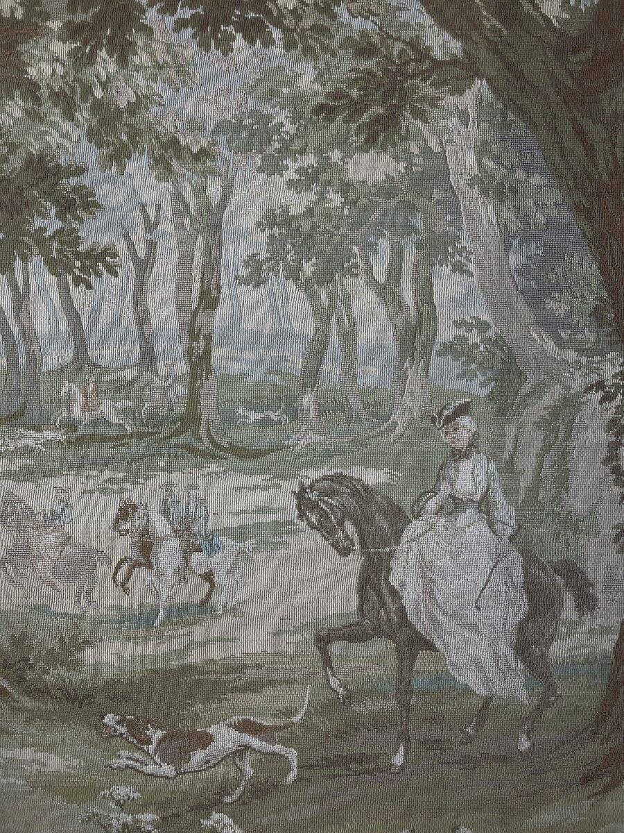 Wall tapestry "Hunting Scene", Louis XV style, 20th century