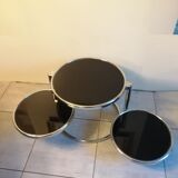 Round coffee table 3 extendable trays