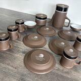 Vintage River Dolphin coffee service – Matte stoneware