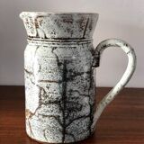 Ceramic pitcher by Gustave Reynaud workshop Le Murier Vallauris 60s vintage