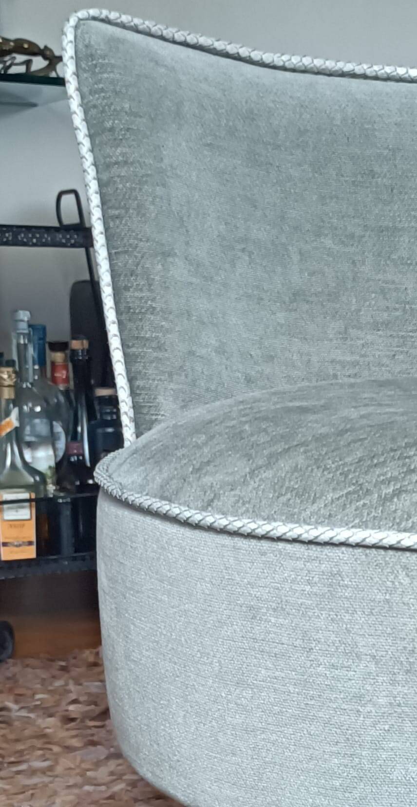 Pair of vintage 1970s swivel chairs