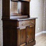 Large Oak Sideboard with Mirror, 1930s