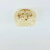 Mid Century Bubble Glass Ceiling Light Tynell For Limburg, Germany, 1970s
