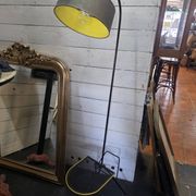 Tripod floor lamp in Matégot style from the 1950s.
