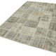 Handwoven anatolian contemporary 173 cm x 246 cm grey patchwork carpet