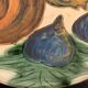 Glazed ceramic plate Puigdemont fruits, 1960