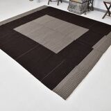 8x9 Shades Of Gray & Black Modern Turkish Rug, 242x278Cm SK 2367