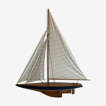 Vintage sailboat on pedestal