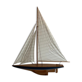 Vintage sailboat on pedestal