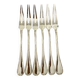 Christofle ribbons 6 snail forks excellent condition
