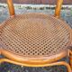 Round coffee table in cane and bamboo, vintage 1960