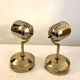 Vintage Fase adjustable wall lights in gold metal.