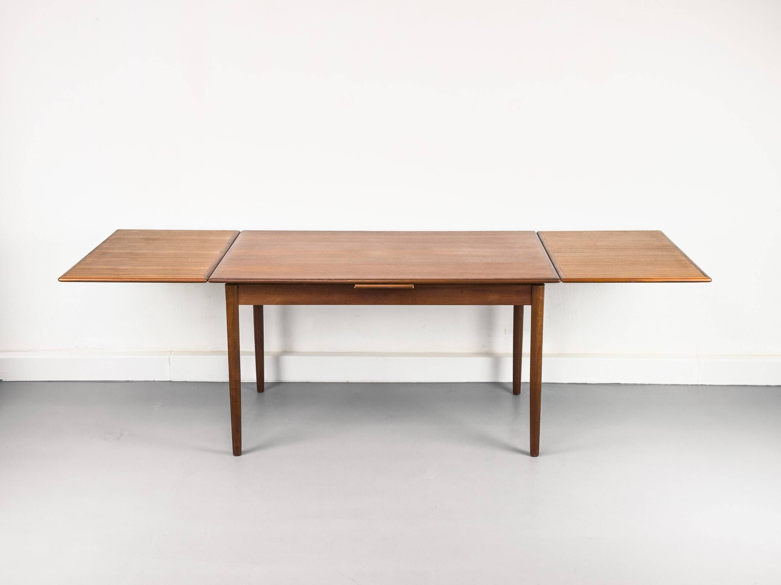 Danish Extendable Teak Dining Table by Ansager Møbler, 1960s