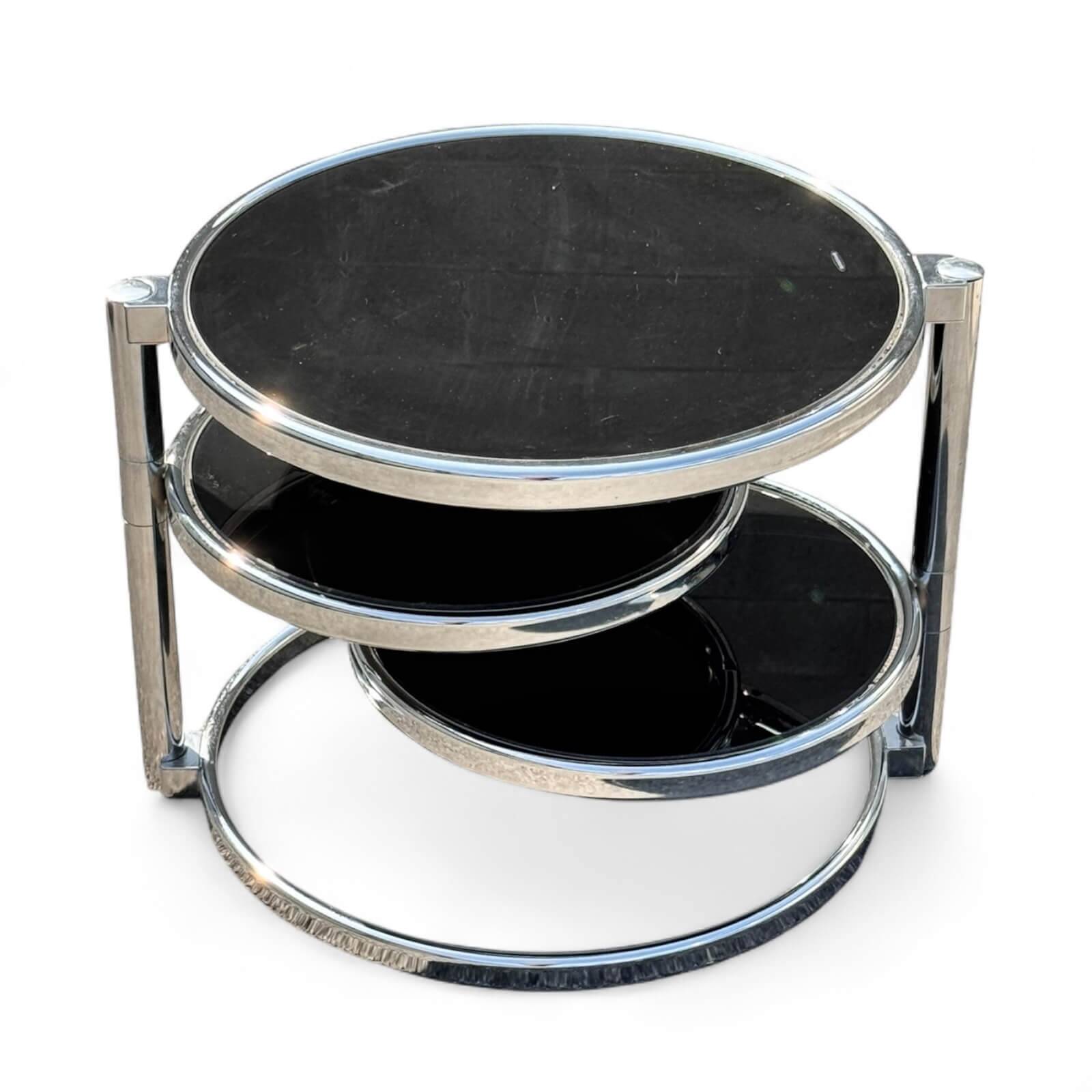 Leitmotiv-Swivel 3-tier coffee table