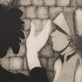 'Sally Army' Etching by Margaret Sheaff