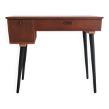 Vintage teak desk on black legs